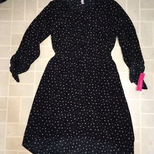 Xhilaration Long Sleeve High Low Dress. Medium.